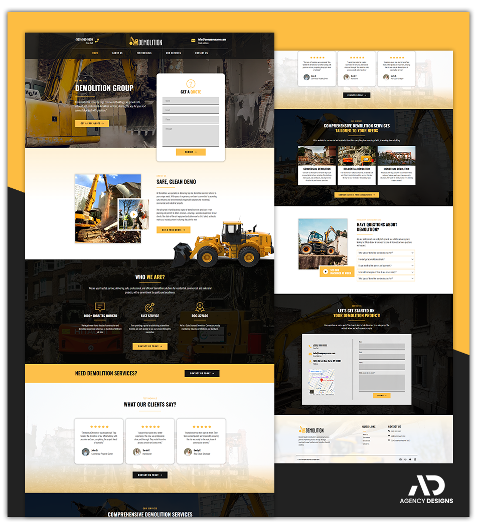 DEMOLITION 1 - LANDING PAGE