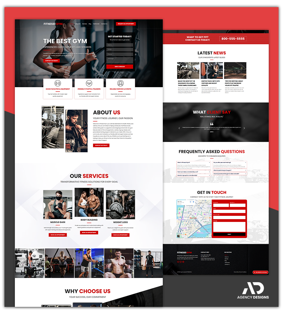 FITNESS TRAINER 1 - LANDING PAGE