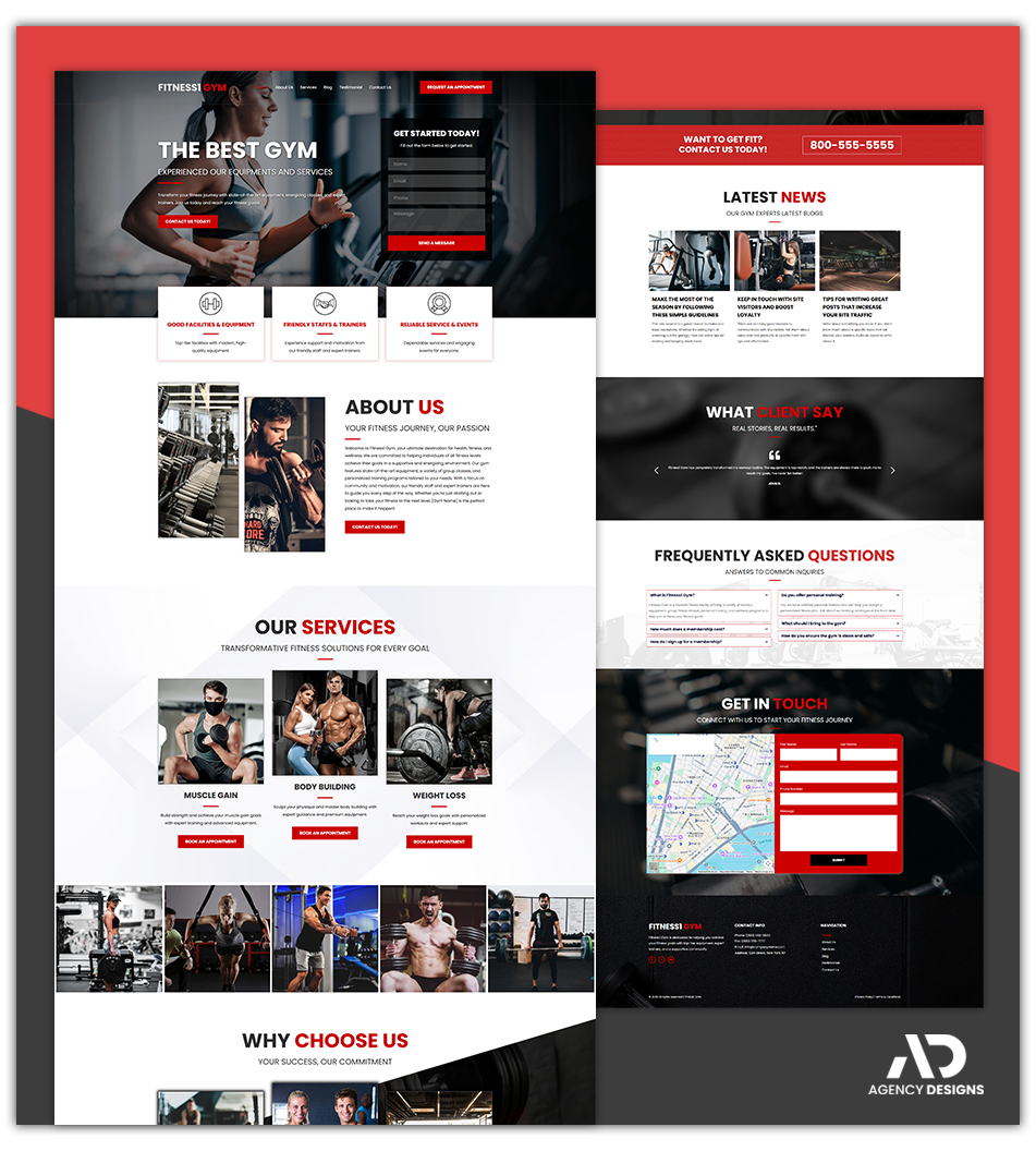 FITNESS TRAINER 1 - LANDING PAGE
