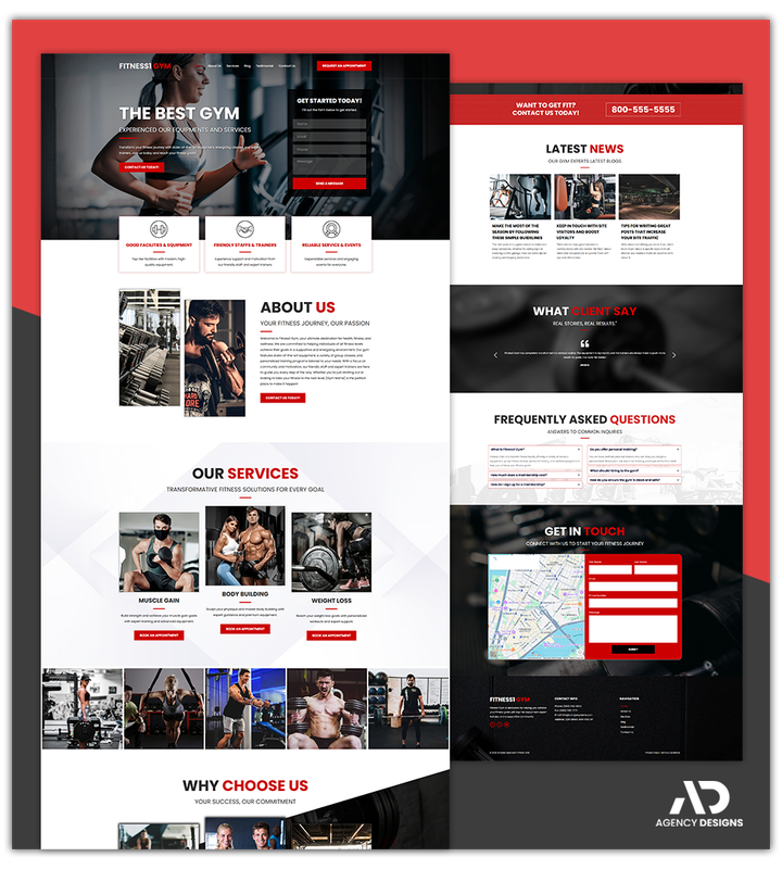 FITNESS TRAINER 1 - LANDING PAGE