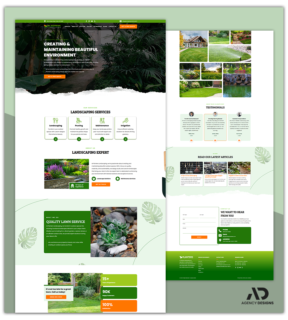 LANDSCAPING 1 - LANDING PAGE