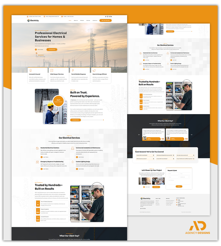 ELECTRICIAN 2 - WEBSITE THEME