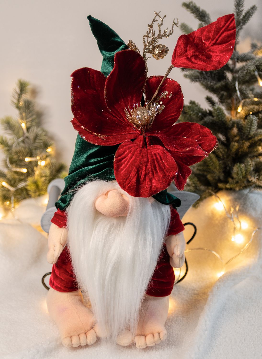 Clement- Christmas Flower Gnome