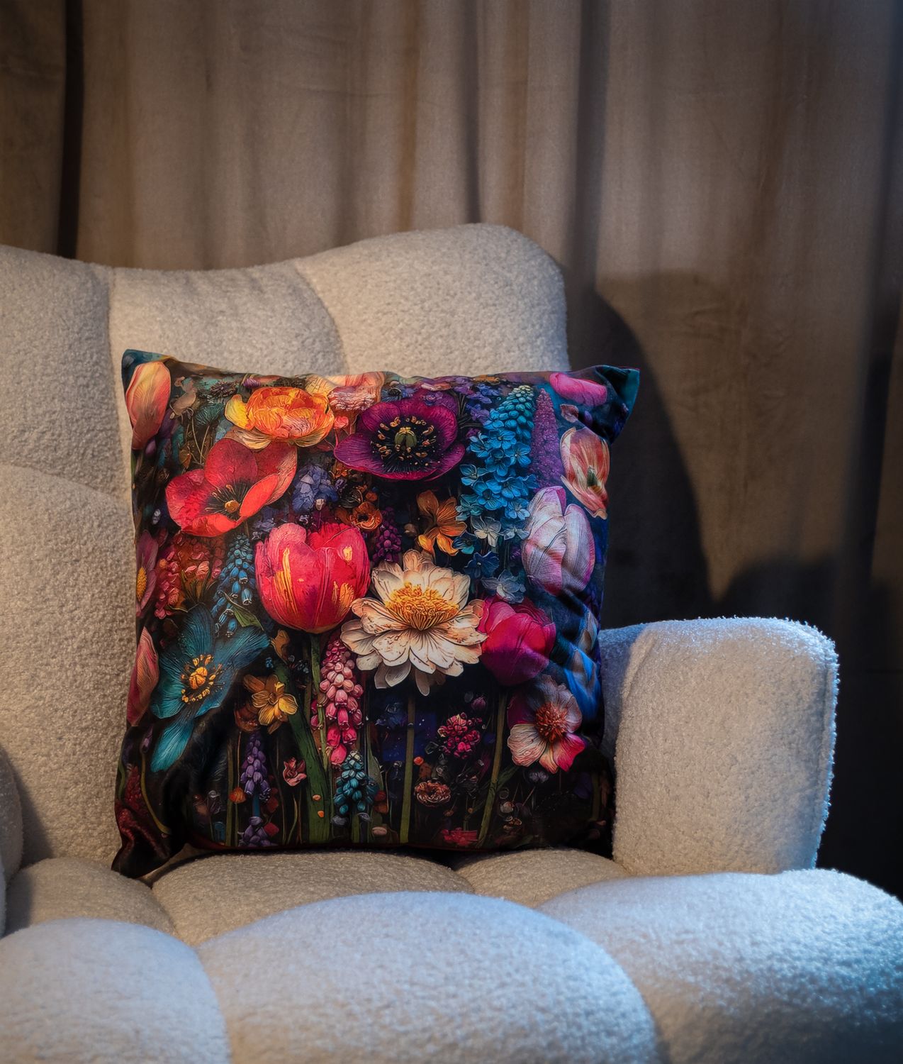 Decorative Floral Cushion Covers – 45 × 45 cm Set cover+inner pad