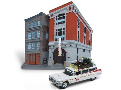 Ghostbusters Headquarters With 1/64 Scale Ecto-1A 1959 Cadillac