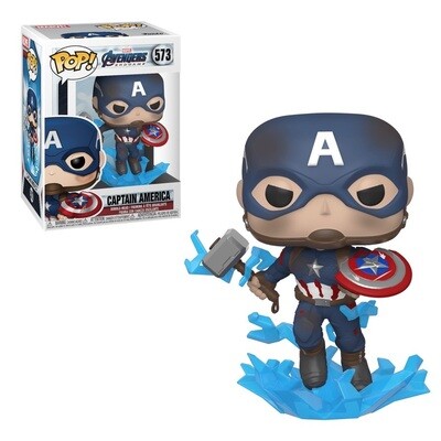 Pop! Marvel: Avengers: Endgame - Captain America (Broken Shield & Mjolnir)