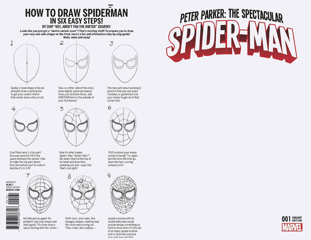 PETER PARKER SPECTACULAR SPIDER-MAN #1 BLANK