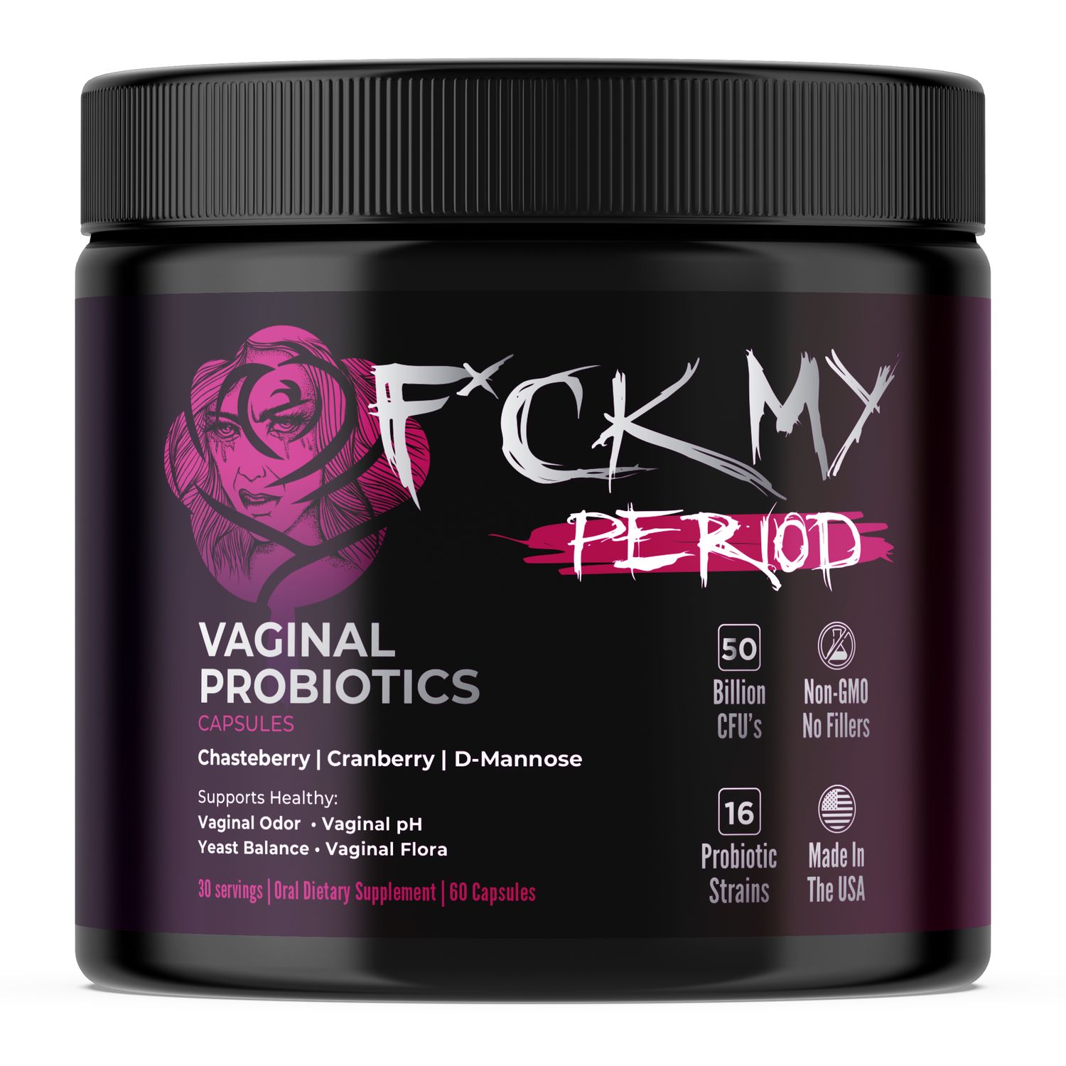 F*ck My Period: Women’s Probiotic Capsules (1-Single)