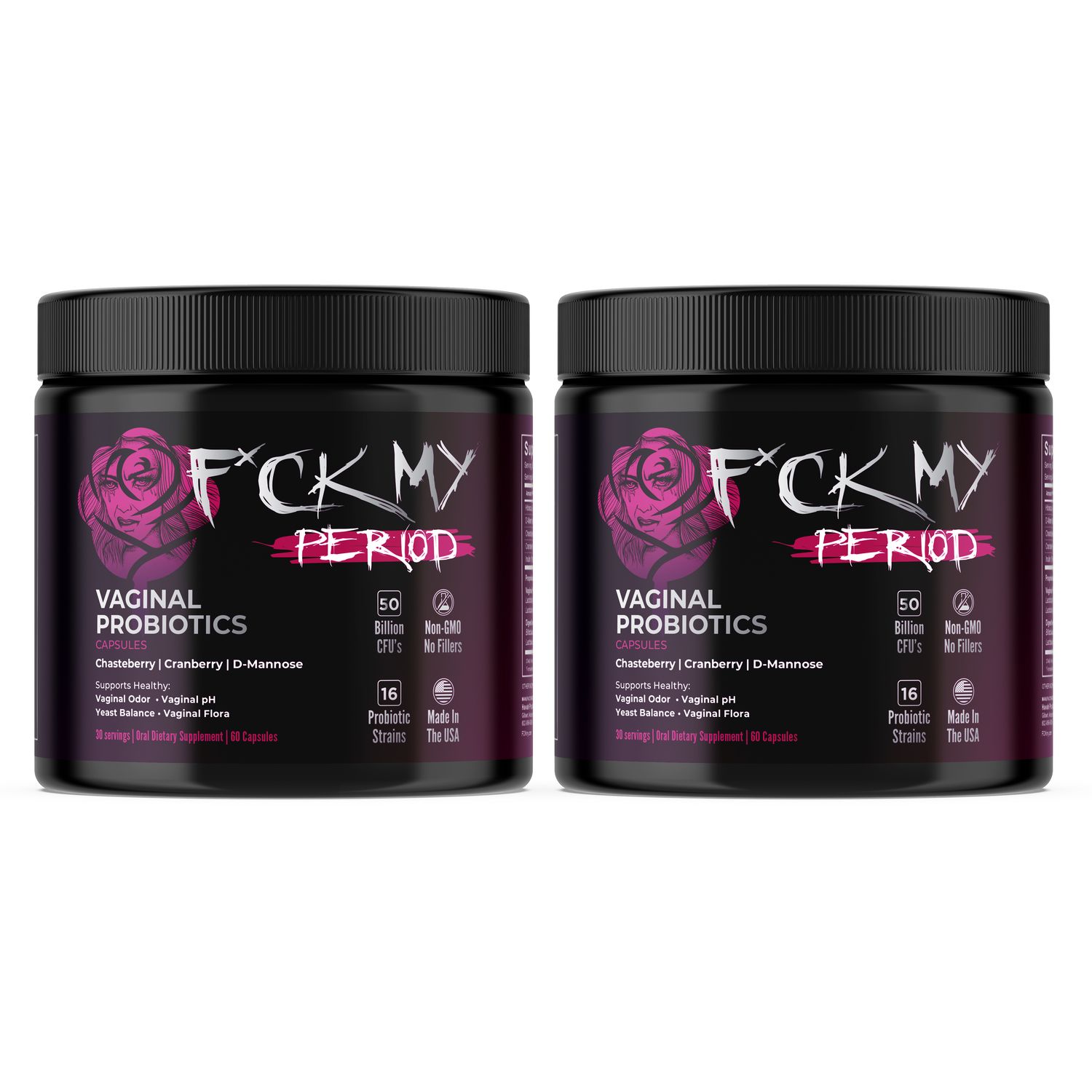 F*ck My Period: Women’s Probiotic Capsules (2-Pack)