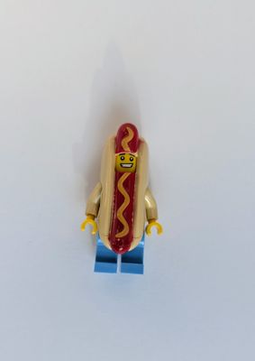 Minifigure Soap - Guy in Hotdog Costume (Orange Scented)