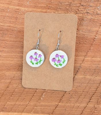 Hand Embroidered Earring