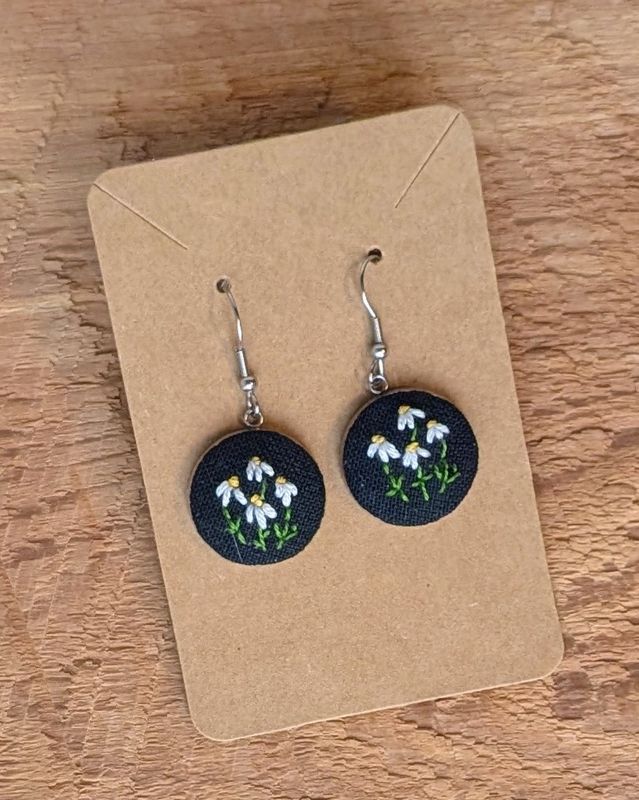 Hand Embroidered Earring