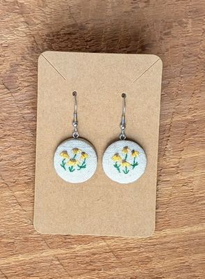 Hand Embroidered Earring