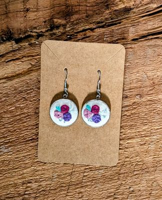 Hand Embroidered Earring