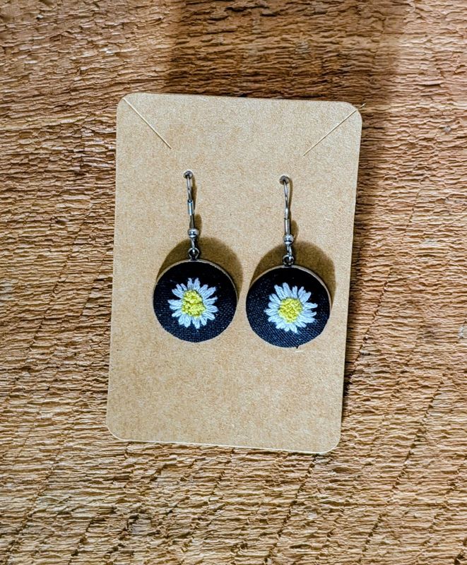 Hand Embroidered Earring