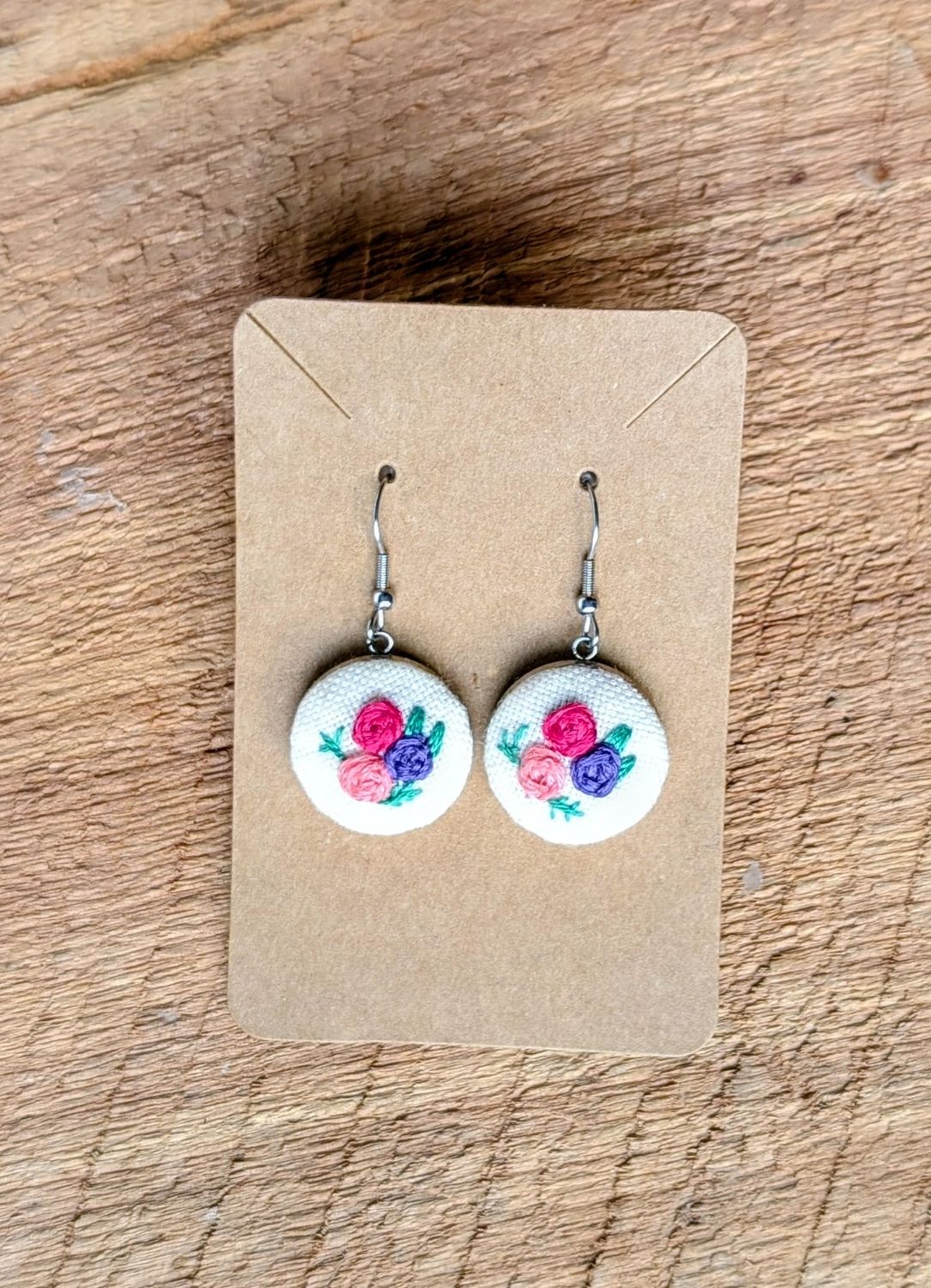 Hand Embroidered Earring