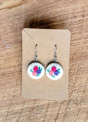 Hand Embroidered Earring