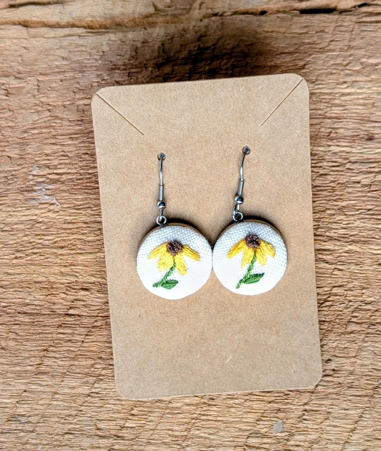 Hand Embroidered Earring