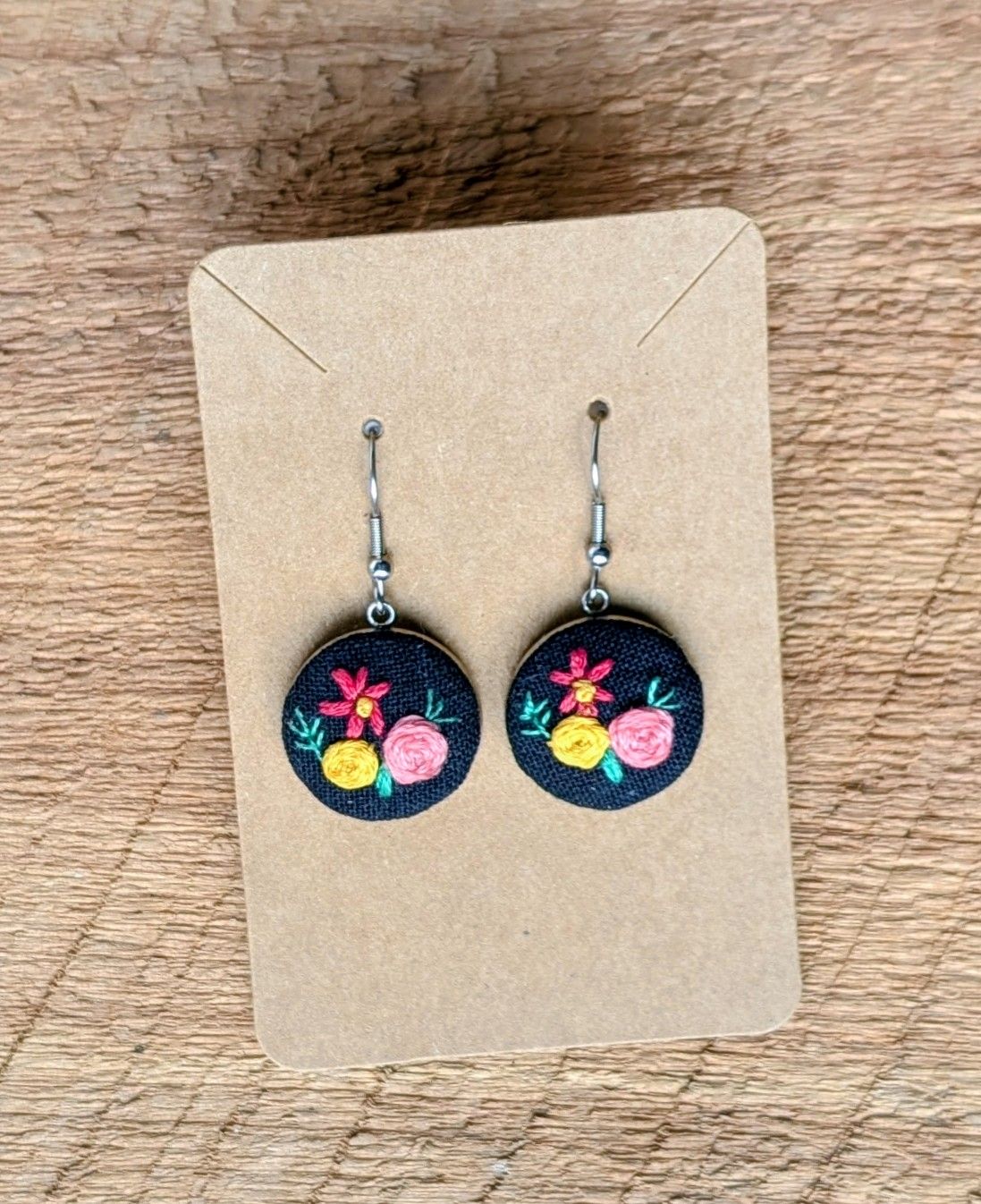 Hand Embroidered Earring