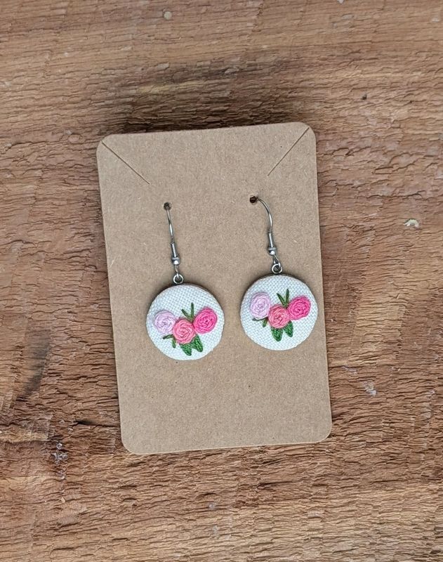 Hand Embroidered Earring