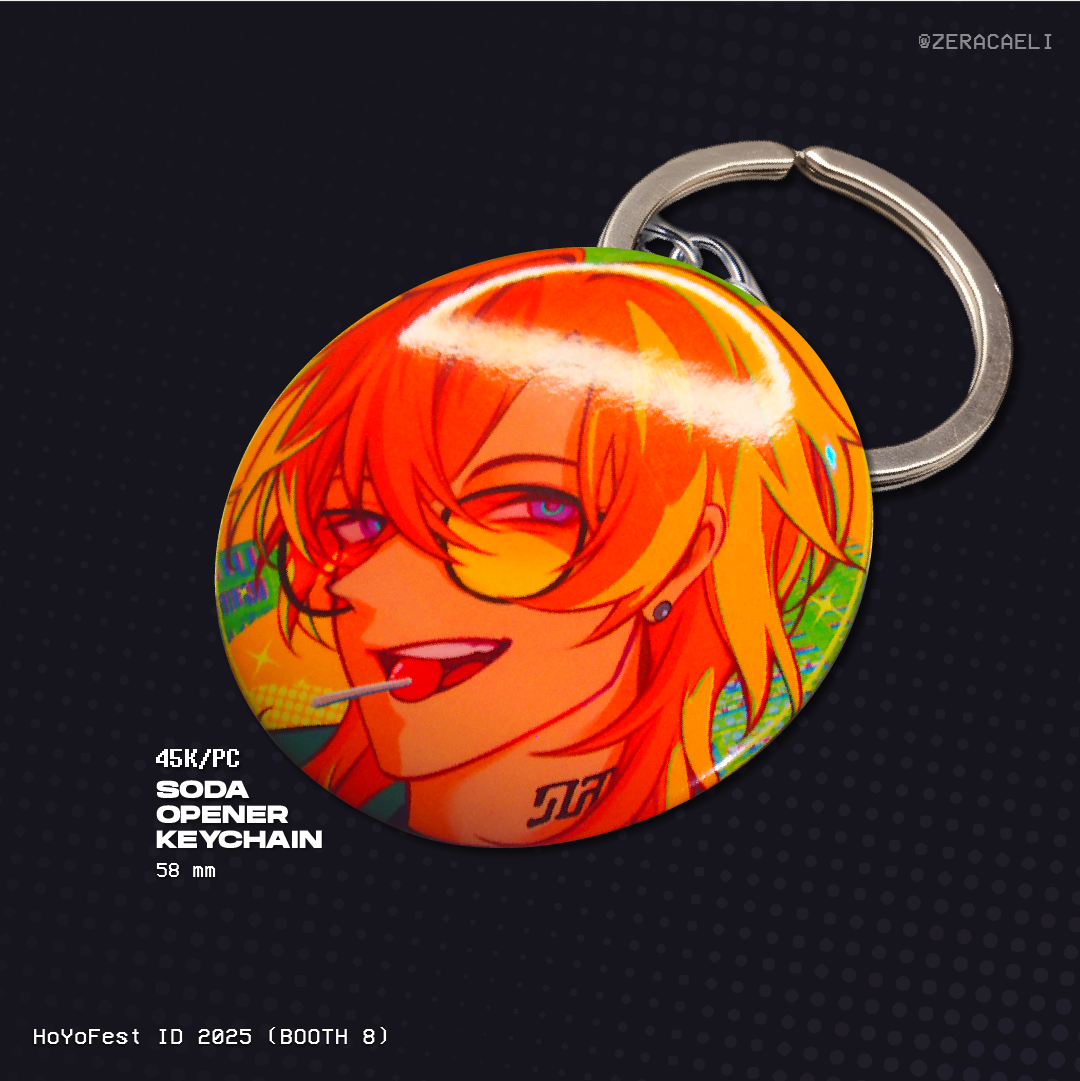 Aventurine Soda Opener Keychain