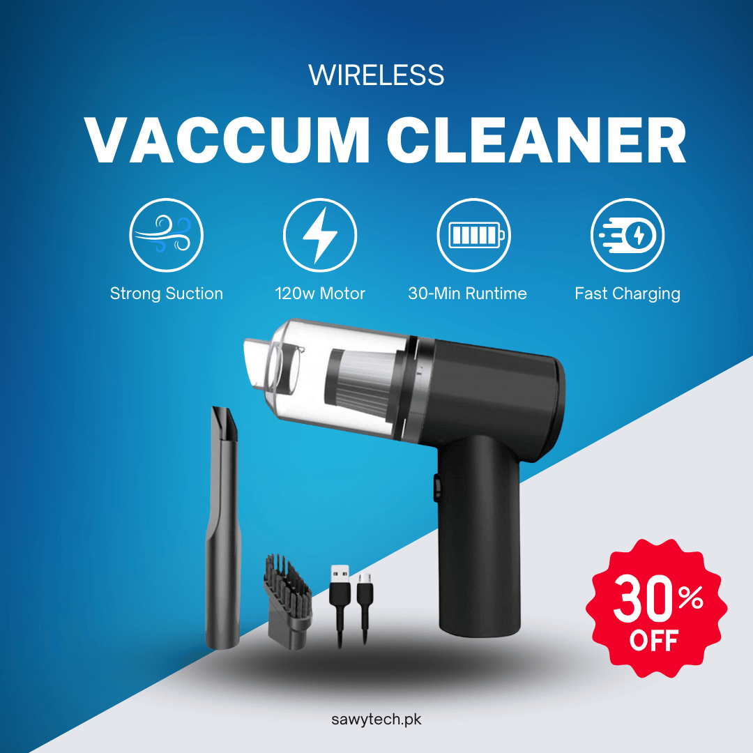 Handheld Cordless Mini Car Vacuum Cleaner, Portable Reusable High Power Wireless Vacuum Cleaner for Car USB Powerful Suction