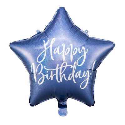 Happy Birthday Star - Navy Blue