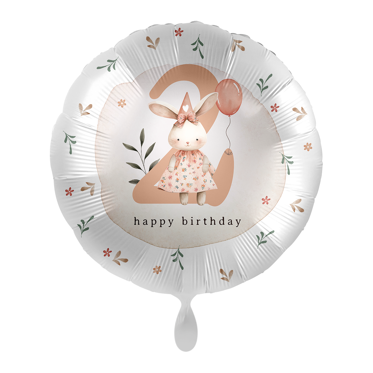 Kindergeburtstag Girl - Zahl 2 Hase - ENG