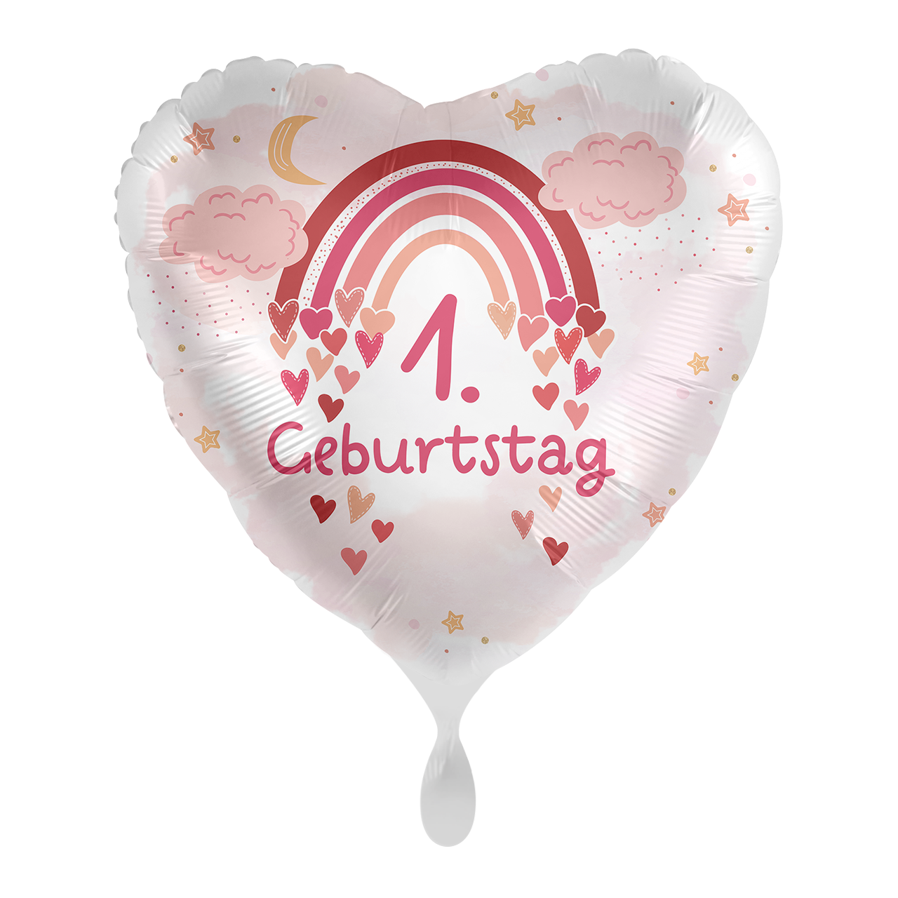 Kindergeburtstag Girl - Herz &amp; Regenbogen - GER