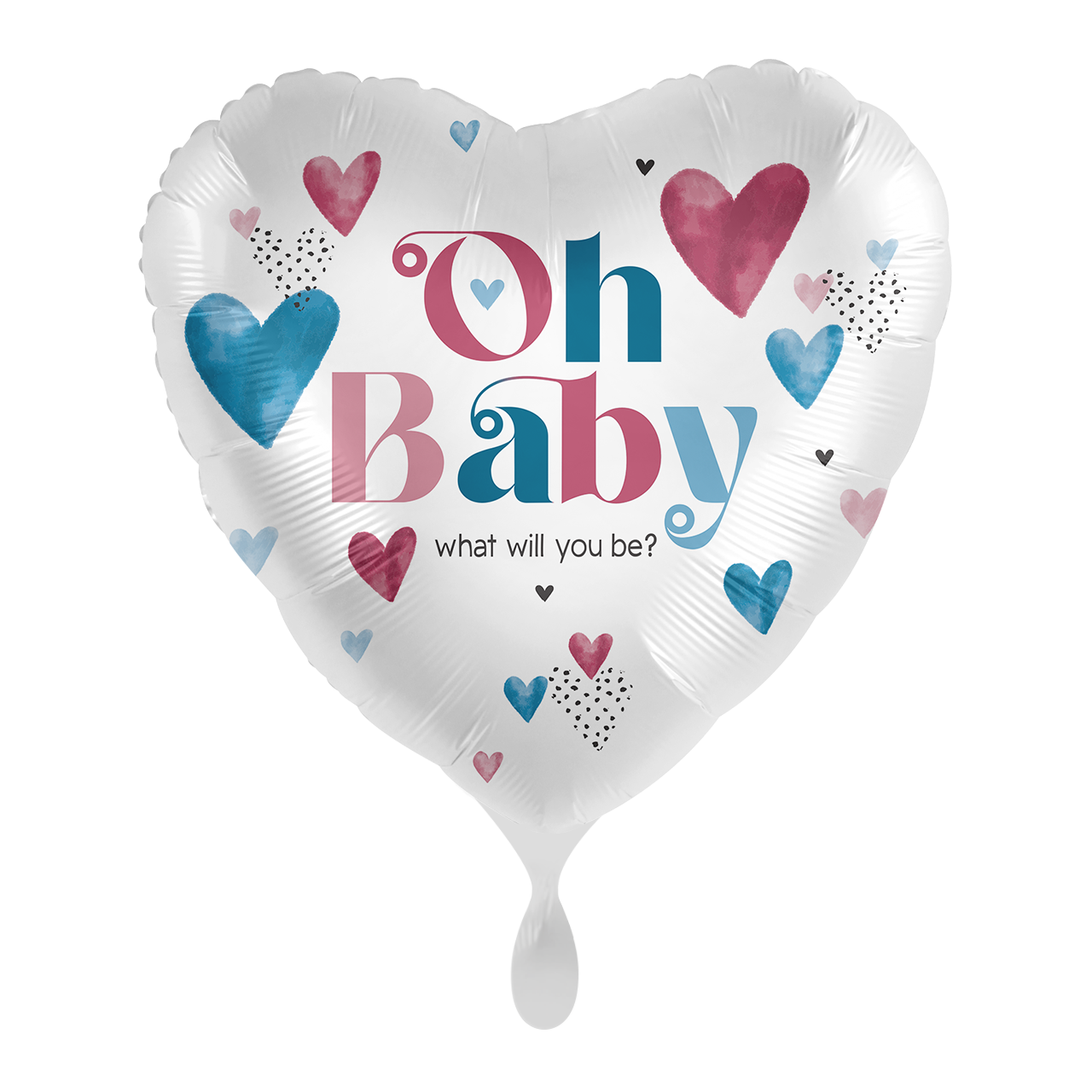 Gender Reveal - Red &amp; Blue Hearts - ENG