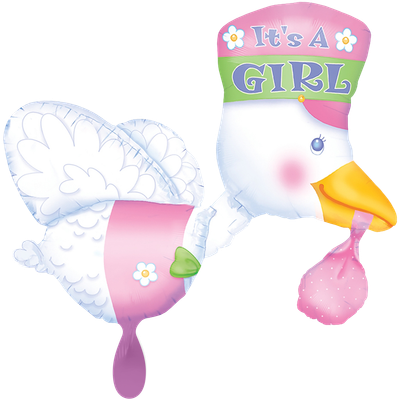 XXL - Bundle of Joy Stork - Its a Girl