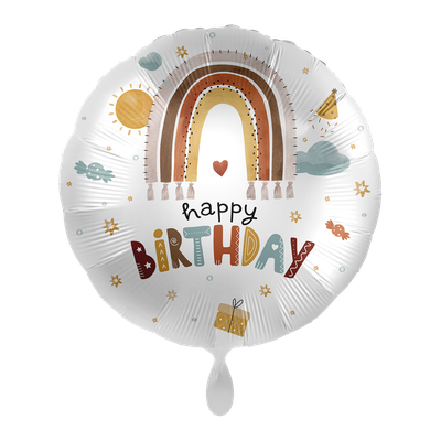 Rustic Rainbow Birthday - ENG