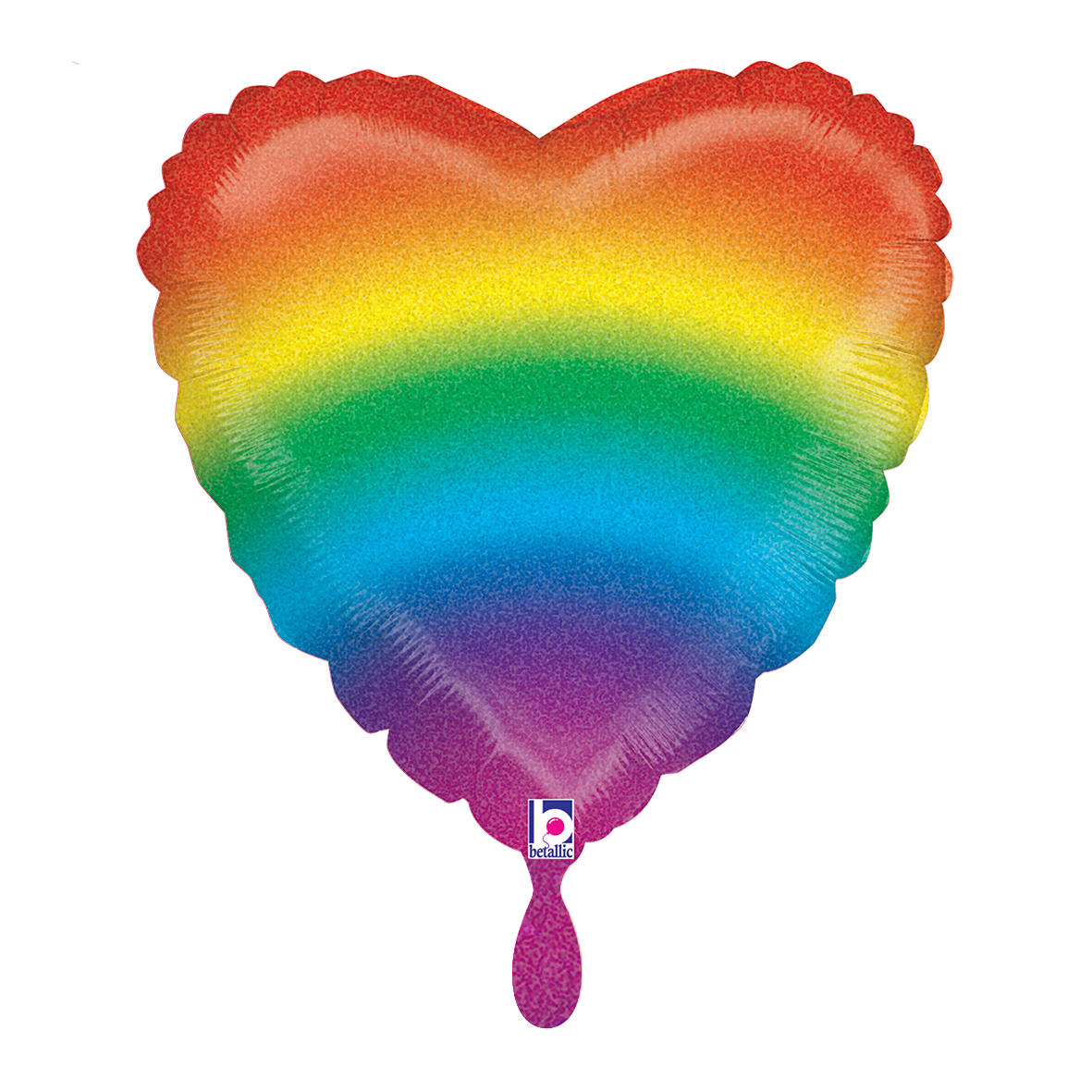 Glitter Rainbow Heart