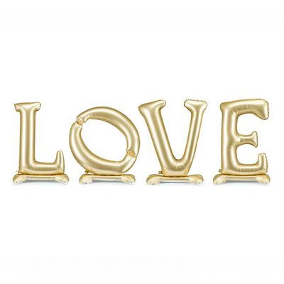 4 Standing Balloons - Schriftzug LOVE