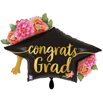 XXL - Watercolor Floral Grad Hat
