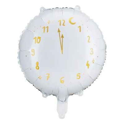 Clock White Happy New Year