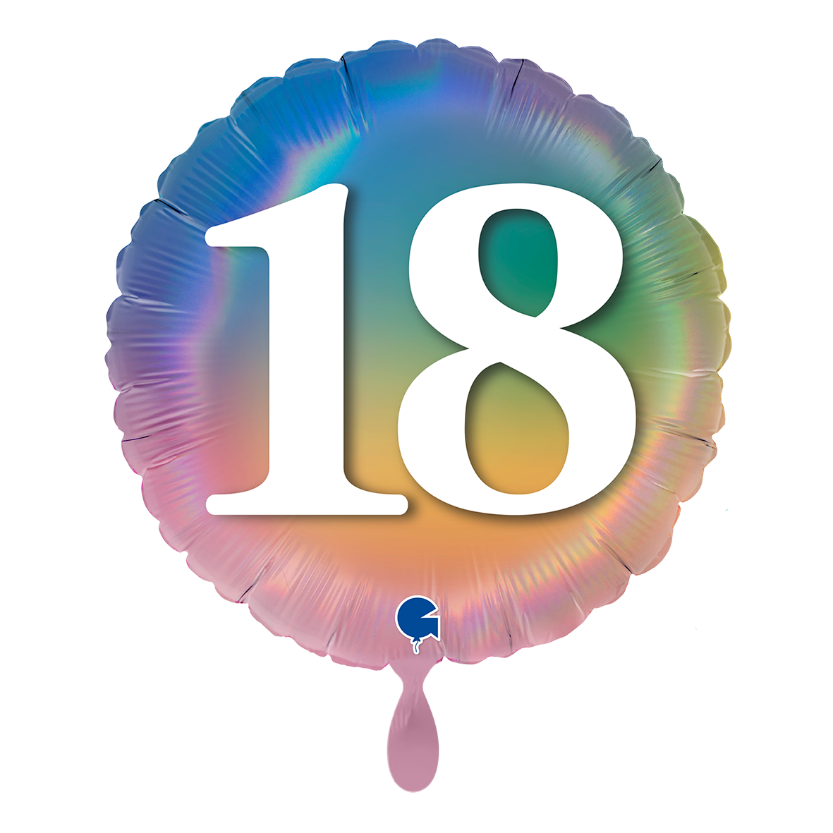 Happy 18 Colourful Rainbow