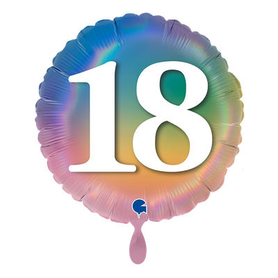 Happy 18 Colourful Rainbow