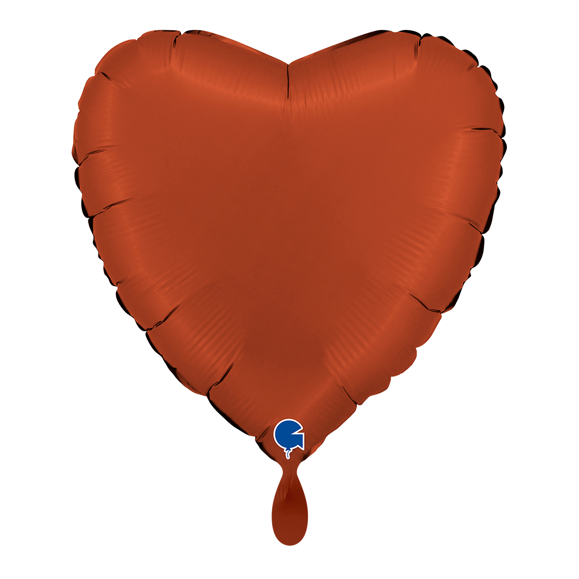 Heart - Satin Brick Red