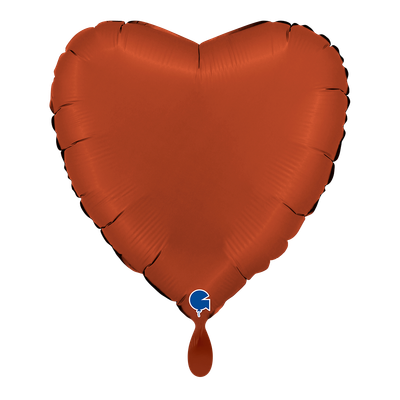 Heart - Satin Brick Red