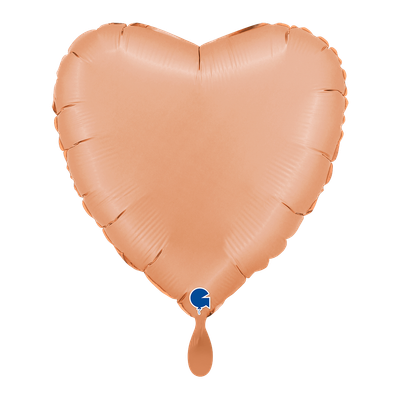 Heart - Satin Peach