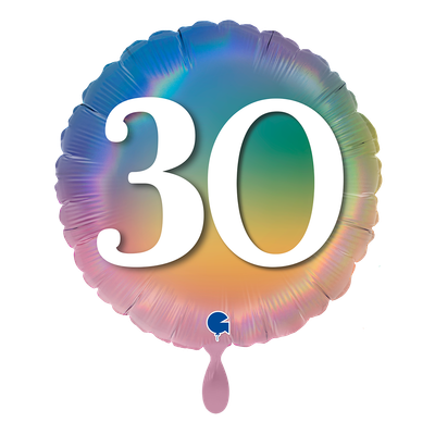 Happy 30 Colourful Rainbow