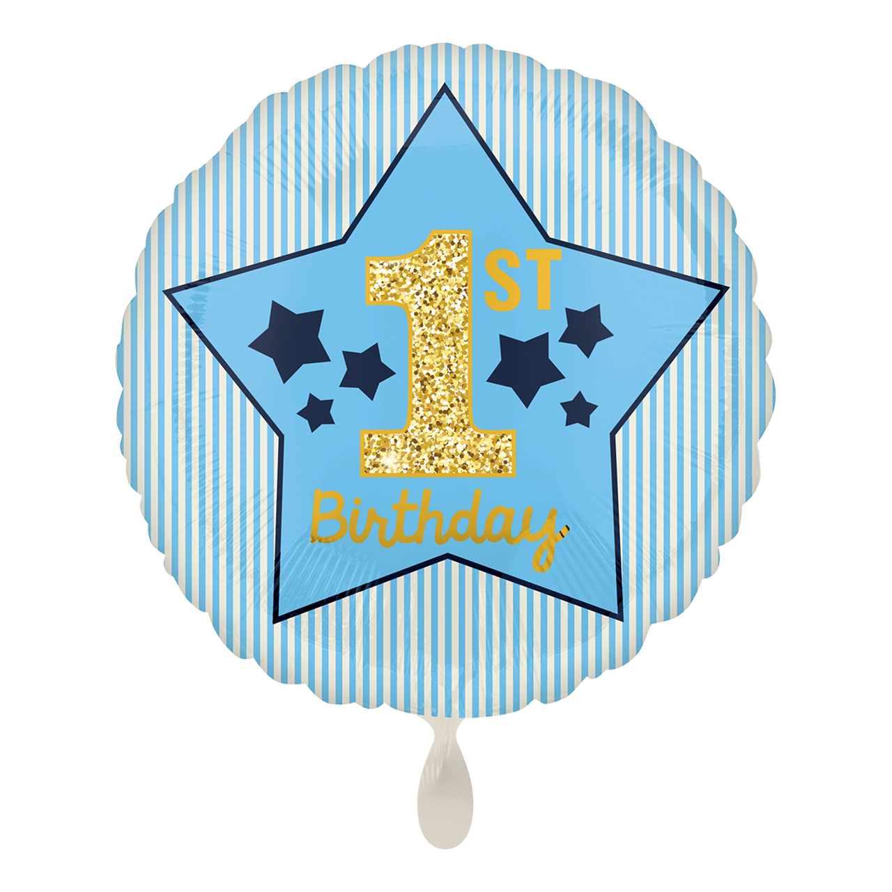 Boy 1st Birthday Blue &amp; Gold