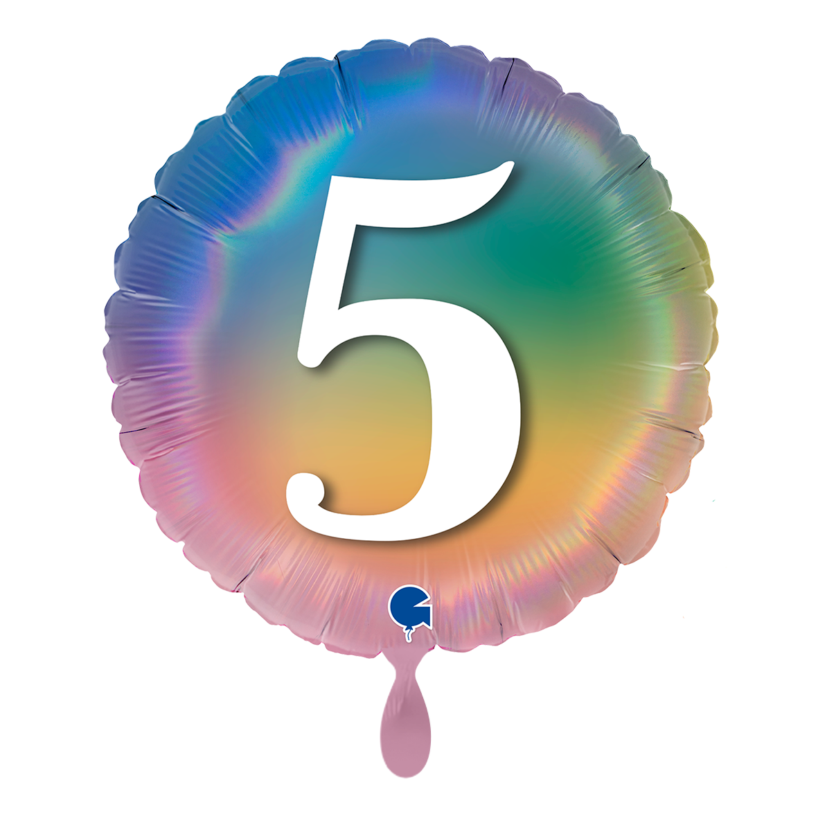Happy 5 Colourful Rainbow