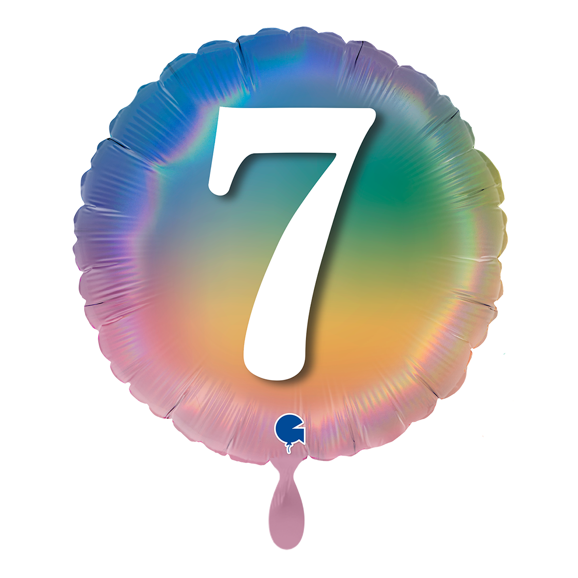 Happy 7 Colourful Rainbow