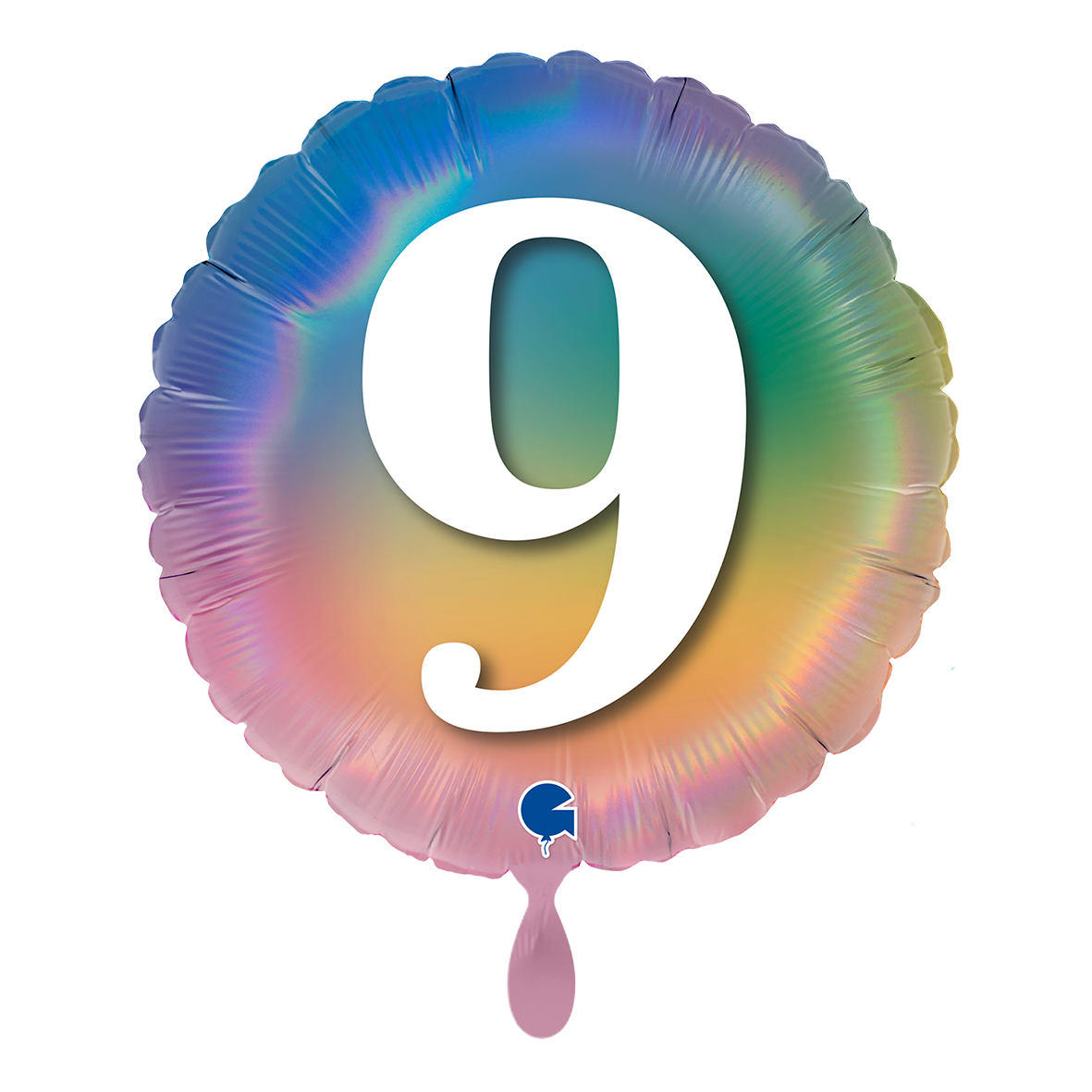 Happy 9 Colourful Rainbow