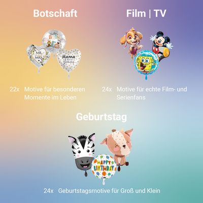 Starter-Set für Ballon-Station 2.0 | 565 Folienballons