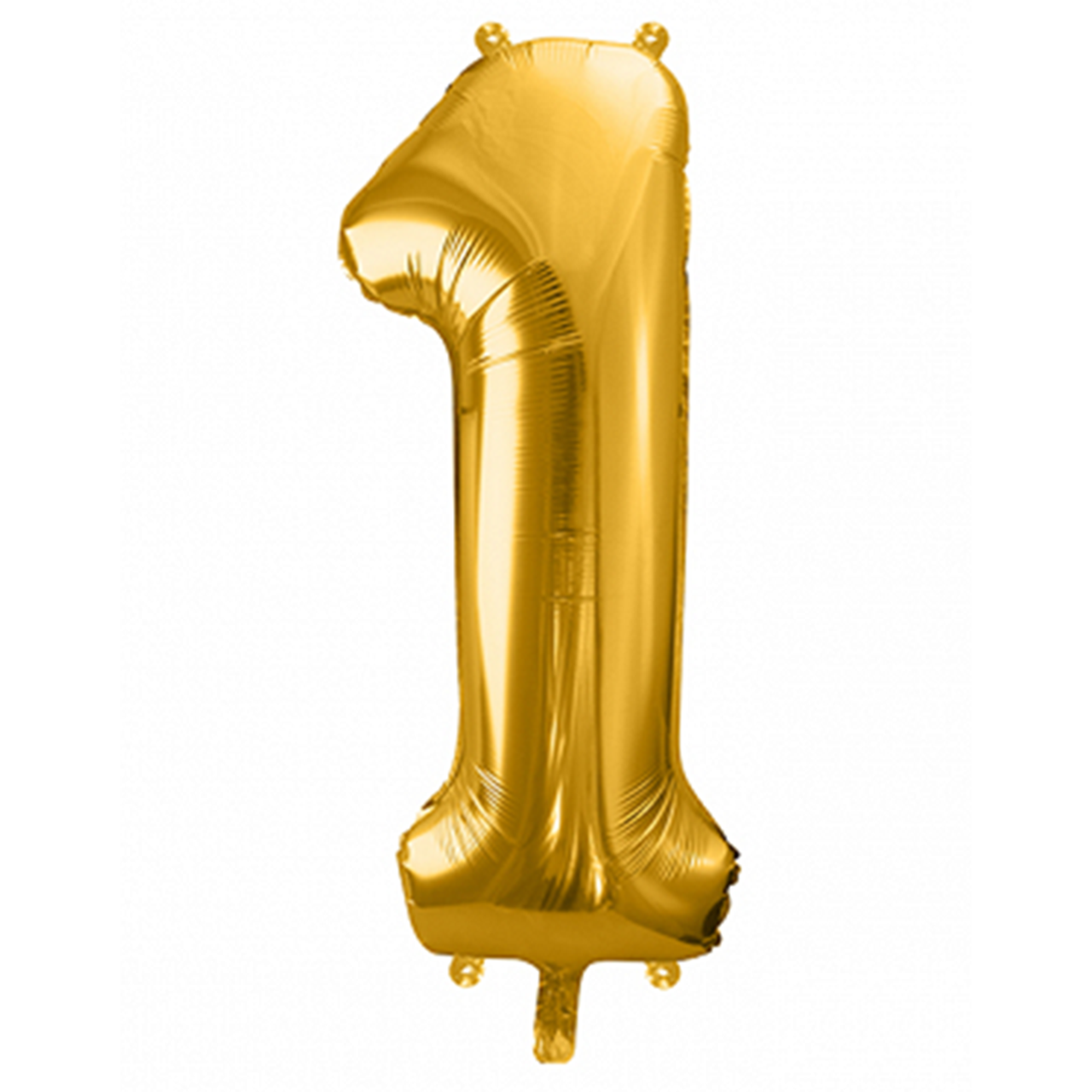 1 Ballon XXL - Zahl 1 - Gold