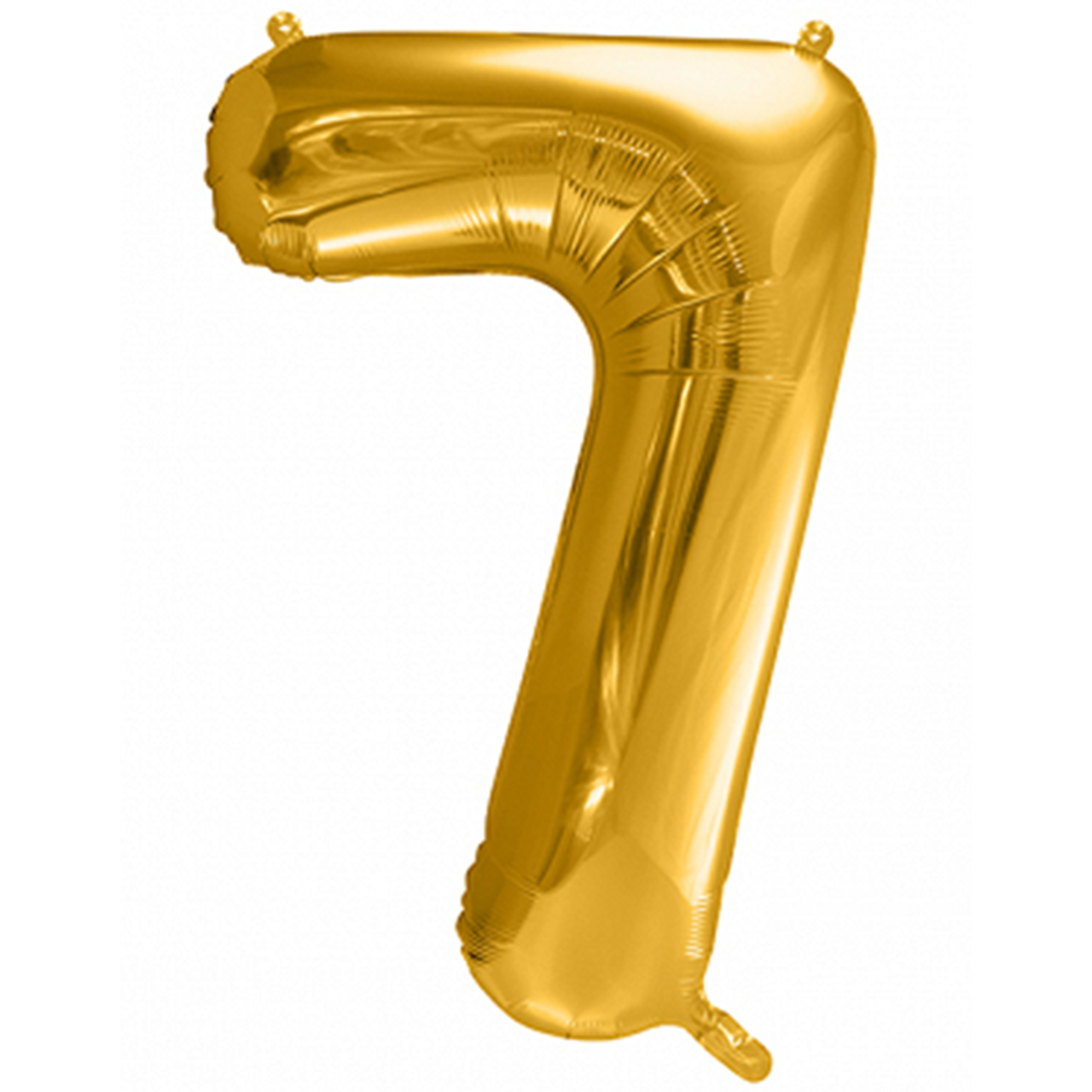 1 Ballon XXL - Zahl 7 - Gold