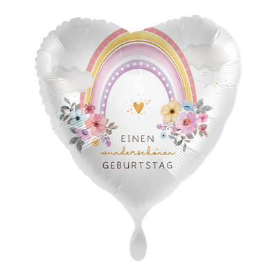 Rainbow Flowers Birthday - GER
